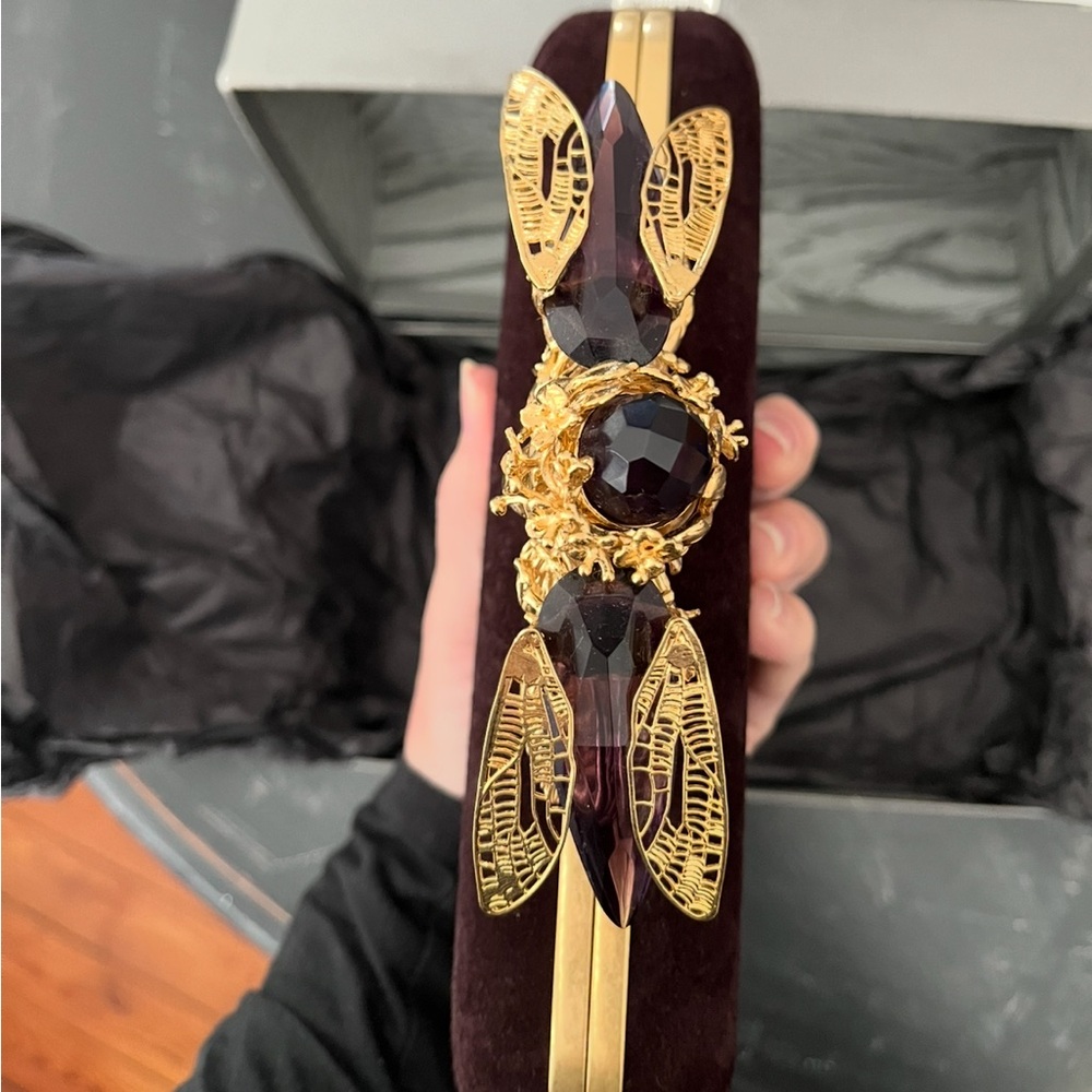 Alexander McQueen Dragonfly Skull Knuckle Clutch - Picture 2 of 11